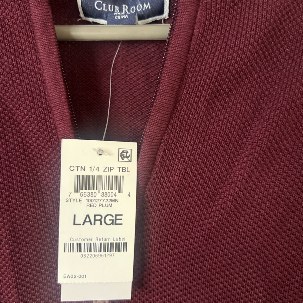 Club Room Red Plum Sweater
